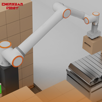 Cobot de Paletización Colaborativo de 6 Ejes, Económico, Robot Compacto con Pinza de Succión para Manipulación de Cartones en Talleres de Empaquetado