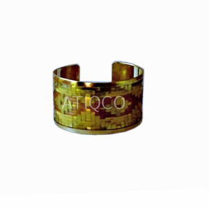 Trendy Indian <b>Copper</b> Alloy <b>Bangle</b> High Quality Antique Gold Plated Hip Hop Style Women's Bracelet Cuff - Product Image 4