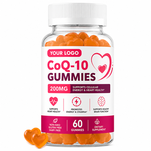 Bonbons Gommeux Végans Sans Sucre <span class=keywords><strong>CoQ10</strong></span> <span class=keywords><strong>Ubiquinone</strong></span> – Complément Bien-être OEM pour le Soutien Cardiaque - Product Image 1