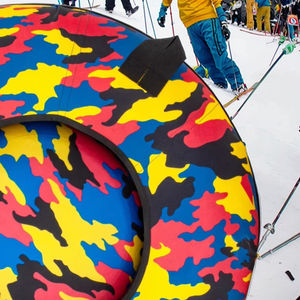 Winter Sports Fun Skii Snow Tubing Enfants 110cm Frozen Snow Tube 36 Inch Heavy Duty Commercial Flexible Flyer Park Snow Tube - Product Image 1