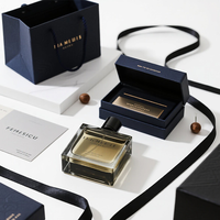Flacon de parfum vide de luxe de haute qualité avec bouchon magnétique et emballage en boîte, y compris des mini-boîtes