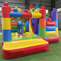Vente en gros Block Party Bounce House Structure Château gonflable gonflable et équipement d'amusement intérieur