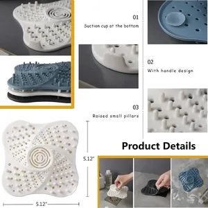 Anti-blocking Silicone Hair Catcher Stopper Plug Trap Shower Floor <b>Drain</b> <b>Covers</b> Sink Strainer Filter Bathroom Kitchen - Product Image 3