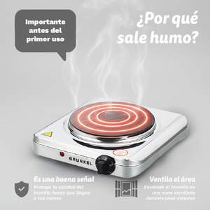 เตาไฟฟ้ากรุนเคล 1500W สแตนเลสสตีล พื้นผิวทำอาหาร 5 ระดับพลังงาน - Product Image 6