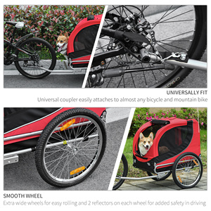 MOQ bajo moderno grande mascota perro bicicleta remolque plegable bicicletas perro remolque <span class=keywords><strong>para</strong></span> montar al aire libre viaje <span class=keywords><strong>para</strong></span> gato y perro <span class=keywords><strong>carro</strong></span> - Product Image 4