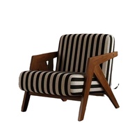 Canapé sectionnel moderne de style ferme en bois massif avec accoudoirs pour salon, chambre, entrepôt et usage de loisirs