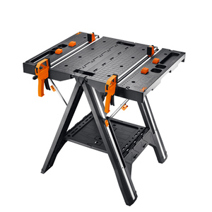 WX051 Table de travail multifonctionnelle mobile et portable pour le travail du bois, table de scie pliante - Product Image 1