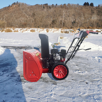 Souffleuse à neige à essence avec moteur Honda GX160 GX200, 22, 24, 26 pouces, souffleuse à neige à essence robuste pour usage commercial, allées, fermes