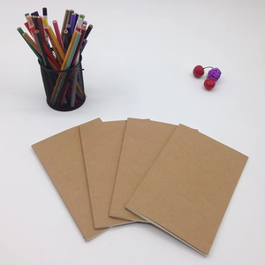 Caderno de Papel Kraft Escolar Personalizável com Linhas Marrons, Encadernação Térmica, Capa Dura, Caderno de Exercícios - Product Image 1