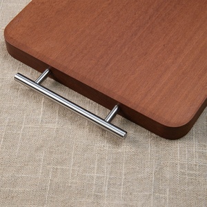 <span class=keywords><strong>Planche</strong></span> à découper rectangulaire en bois massif de <span class=keywords><strong>palissandre</strong></span> rouge, avec poignée en T, épaisseur 2,5 cm, pour viande et os, en stock - Product Image 4