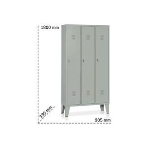 Armoire de vestiaire à 3 compartiments Tecnotelai 905x330x1800mm avec étagère fixe - Product Image 2