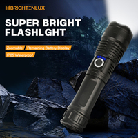 Camping High-Lumens Longue Portée Tactique USB Rechargeable LED Torche Puissant Corps de Lampe en Alliage d'Aluminium Étanche