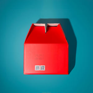 Boîte en papier portable en forme de <span class=keywords><strong>maison</strong></span>, boîte d'emballage en papier rustique pour pâtisserie avec logo, boîtes en papier personnalisées - Product Image 4