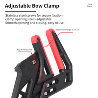 Support d'arc réglable 3D STARCN pour arcs composés, pliable et portable, avec protection en caoutchouc souple pour la chasse/le tir