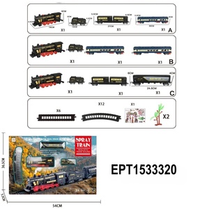 Ba hỗn hợp các loại mô phỏng điện theo dõi tàu với đèn âm nhạc và phun bao gồm 3.7V Pin Lithium & Cáp USB - Product Image 4