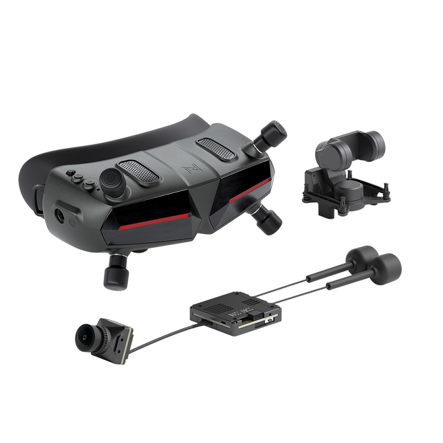 Walksnail Avatar HD Goggles X with Pro Kit (Dual) & GM3: Head Tracking, 3-Axis Gimbal & Digital FPV &FHD FPV Digital Video