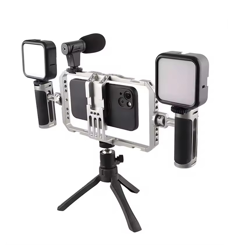 cage (silver) + 2 mic + microphone + tripod