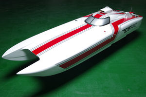 Barco a control remoto con sistema de Radio, gran Jet Ship, motor de Gas de 30CC, fibra de vidrio, ARTR, barcos con/O, Servos, 70 km/h, DTRC, G30E, HELLCAT, <span class=keywords><strong>gasolina</strong></span> - Product Image 4