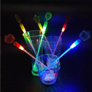 <span class=keywords><strong>Led</strong></span> Khuấy Cà Phê Khuấy Que Sáng Lên Đồ Uống Khuấy Khuấy Cocktail Uống Swizzle Stick - Product Image 6