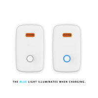 Vente flash - Chargeur rapide PD 25W - Prise EU - Mini USB C - Certifié CE/RoHS - Portable - Universel pour iPhone, Samsung, téléphones Android