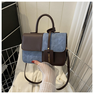 กระเป๋าผู้หญิงสไตล์เมืองสุดหรู กระเป๋าสะพายข้างแบบแบ่งสี กระเป๋าสะพายไหล่สไตล์สตรีทสุดอินเทรนด์ - Product Image 5