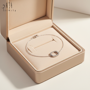 Bracelets tendance faits à la main, design élégant, bijoux en or blanc massif 18 carats, diamants naturels, bracelets minimalistes - Product Image 5