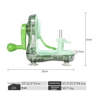 Giá Rẻ Bán Buôn FDA Chứng Nhận 2-Trong-1 Thép Không Gỉ Và Nhựa Trái Cây Peeler Slitter Thuận Tiện Của Nhãn Hiệu Nhanh Chóng Apple Peeler - Product Image 6