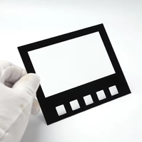 Panneau frontal en verre sérigraphié coloré personnalisé en usine pour interrupteurs muraux à écran tactile intelligents.