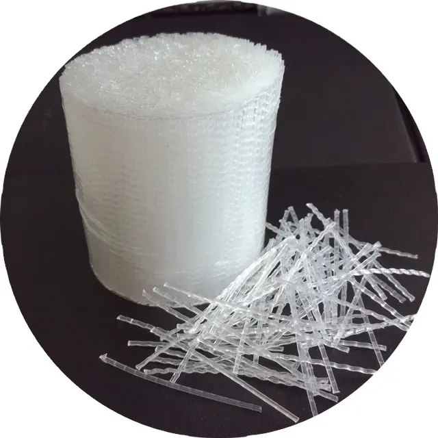 プラスチック繊維セメント用湾曲マクロPP繊維PPコンクリート湾曲繊維