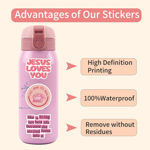 55 pezzi rosa bibbia <span class=keywords><strong>frase</strong></span> cristiana Graffiti adesivi per <span class=keywords><strong>parete</strong></span> tavola decorazione gesus ti amo citazione adesivo - Product Image 5