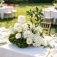 Décor de fond de scène de mariage personnalisé en usine, 40cm, 50cm, 60cm, avec boules de fleurs de roses bordeaux et chemins de fleurs bordeaux