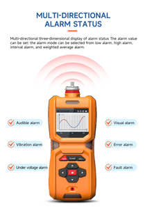 Détecteur <span class=keywords><strong>multigaz</strong></span> portable SKZ2050-6, analyseur de gaz 6 en 1 avec pompe intégrée - Product Image 5