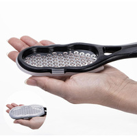 Outils de pédicure de salon de beauté Machine d'exfoliation de grattoir de lime de pied de dissolvant de callosités de peau morte d'acier inoxydable avec la poignée portative