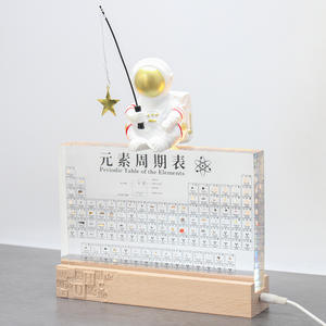 Acrylic Periodic Table Relief Lamp Student <b>Gift</b> With Specimen <b>Chemistry</b> Educational Decor - Product Image 1