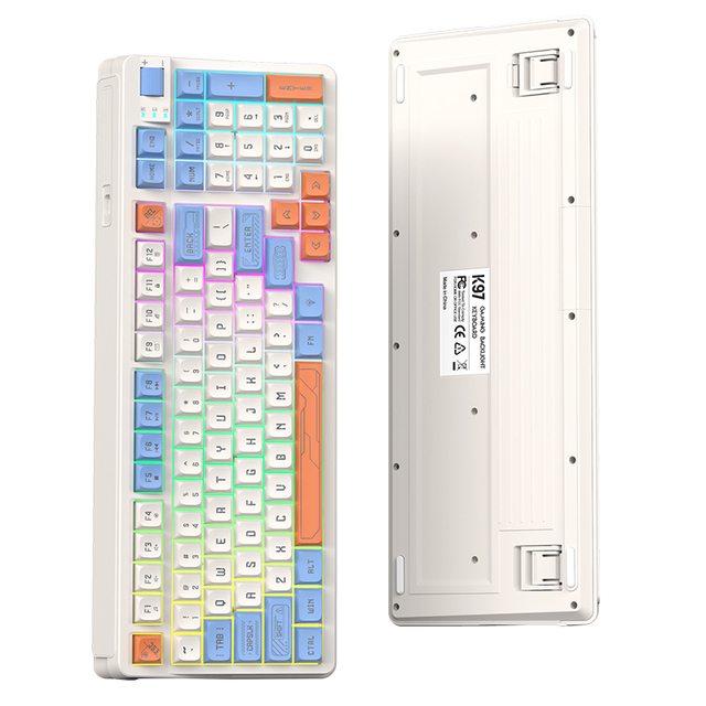 Factory Direct K97 RGB Wired Keyboard with Rainbow Lights Luminous Design for PC Laptop Gamer New Product