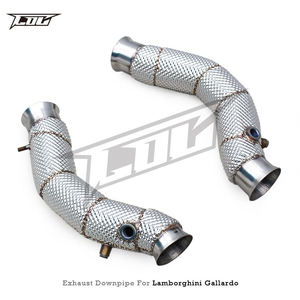 ท่อร่วมไอเสียแบบ OEM สำหรับ Lamborghini Gallardo 5.0L ปี 2004-2007 รุ่น Street Car วัสดุ SUS304 พร้อมท่อแคทแบ็ก - Product Image 2