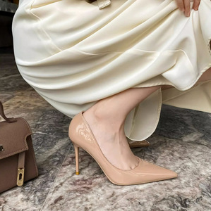 <span class=keywords><strong>Tacchi</strong></span> Alti <span class=keywords><strong>Nude</strong></span> con Tacco a Spillo 2026 Nuova Collezione Primavera Autunno Punta Affusolata Stile Francese Scarpette Basse Versatili Eleganti Professionali - Product Image 1