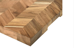 Planche à découper en <span class=keywords><strong>bois</strong></span> d'acacia avec gravure LOGO Extra Large Bloc Rectangulaire Split Épais Légumes Viande Facile à Nettoyer - Product Image 5