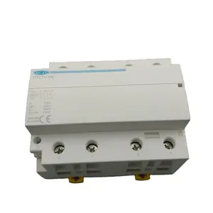 Contator AC do agregado familiar do trilho do ruído TOCT1 4P 100A 4NO 230V 50/60HZ