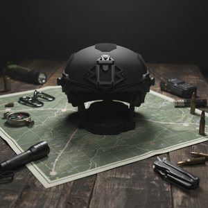 Shun Tai Xin an Wendy T Tipi Taktik Patlamaya Dayanıklı Kask, 4 Süspansiyon Noktalı Oluklu Tasarım, PE Malzemeden Üretilmiştir - Product Image 1