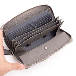 กระเป๋าสตางค์หนังแบรนด์หรูสำหรับผู้หญิง,กระเป๋าคลัทช์ดีไซน์กระเป๋าใส่เหรียญมีซิปยาวที่ใส่บัตรเครดิตเงินของผู้หญิง - Product Image 3