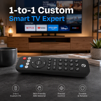 Télécommande IR en plastique à code fixe 30 touches pour TV et projecteur, multi-protocoles (IR/BLE/RF), fabricant OEM/ODM