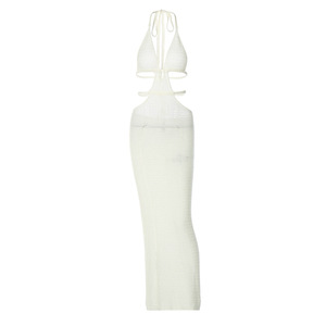 TKS Abito da Donna Stile Europeo <span class=keywords><strong>e</strong></span> Americano, Nuovo Modello Sexy con Scollatura Profonda <span class=keywords><strong>e</strong></span> Cuciture a Contrasto, Tendenza Street Style - Product Image 3