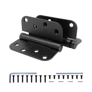 Bisagra de Puerta Interior de Metal y Hierro Negro Mate RHETECH, Bisagra Invisible para Puerta de Gabinete de Cocina y Baño, para Puerta de Madera - Product Image 3