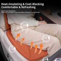 Coussin de siège de voiture en fibre d'algues respirant, antidérapant, durable et confortable, adapté aux Toyota RAV4/Hilux et Honda CR-V