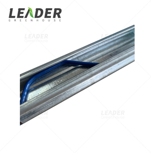 Perfil de riel de aluminio <span class=keywords><strong>galvanizado</strong></span> de 0.5 y 1.0 pulgadas con doble resorte <span class=keywords><strong>para</strong></span> <span class=keywords><strong>invernadero</strong></span> agrícola de túnel de polietileno - Product Image 4