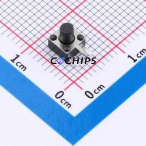 TSC08-CBW1FH5.5 Tactile Switch Through hole-3P,4.5x4.5mm Switch Single Pole Single Throw Round Button 2.5N Right Angle Insert - Product Image 1