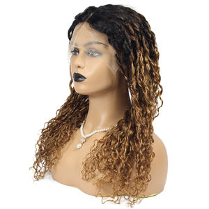 Pelucas de Cabello Humano Remy Indio Virgen de Alta Calidad con Cutícula Alineada, con Frente de Encaje, para Ombre 1B/27 Rubio Miel, Pre-arrancadas, Rizadas Profundas - Product Image 5