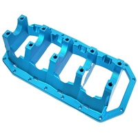 Support de bloc moteur en aluminium bleu CNC de haute précision, intégrant un support de bloc moteur, un support de protection pour voiture