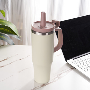 40oz Double wall vacuum insulated tumbler Leak proof straw travel <b>mug</b> BPA free stainless steel cup Cup holder friendly <b>mug</b> - Product Image 1